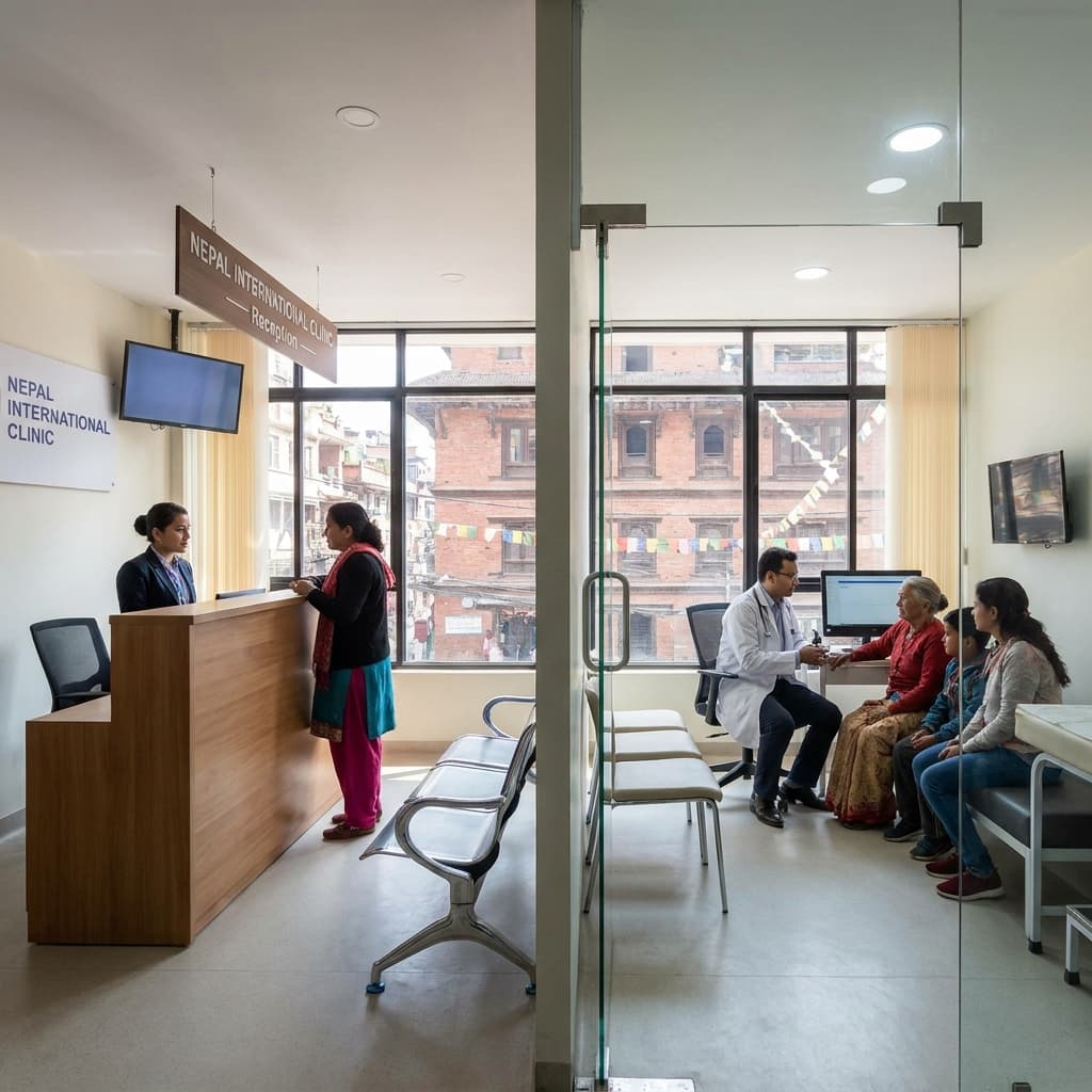 Healthcare clinic website in Nepal
