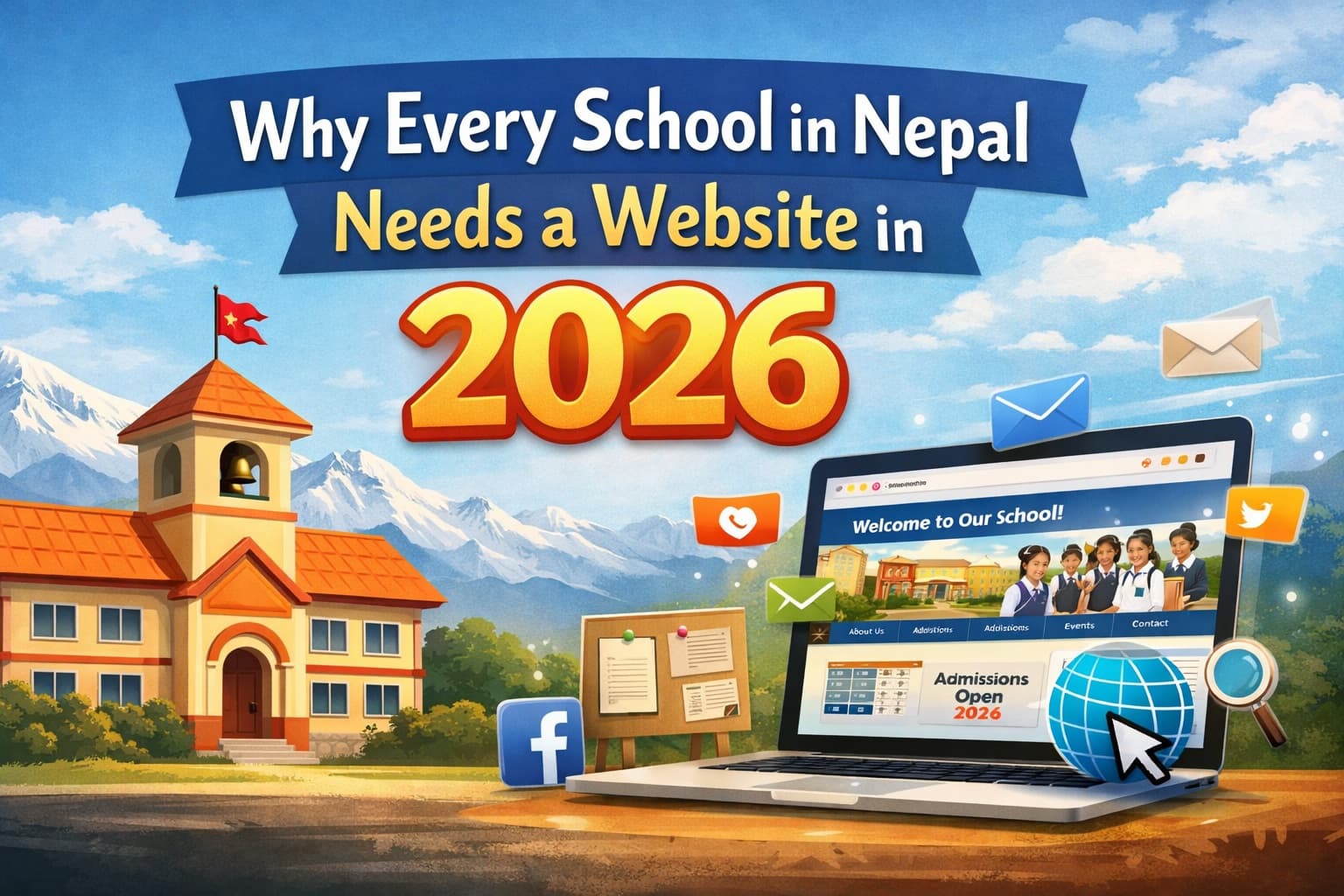 नेपालको हरेक विद्यालयलाई २०२६ मा वेबसाइट किन चाहिन्छ