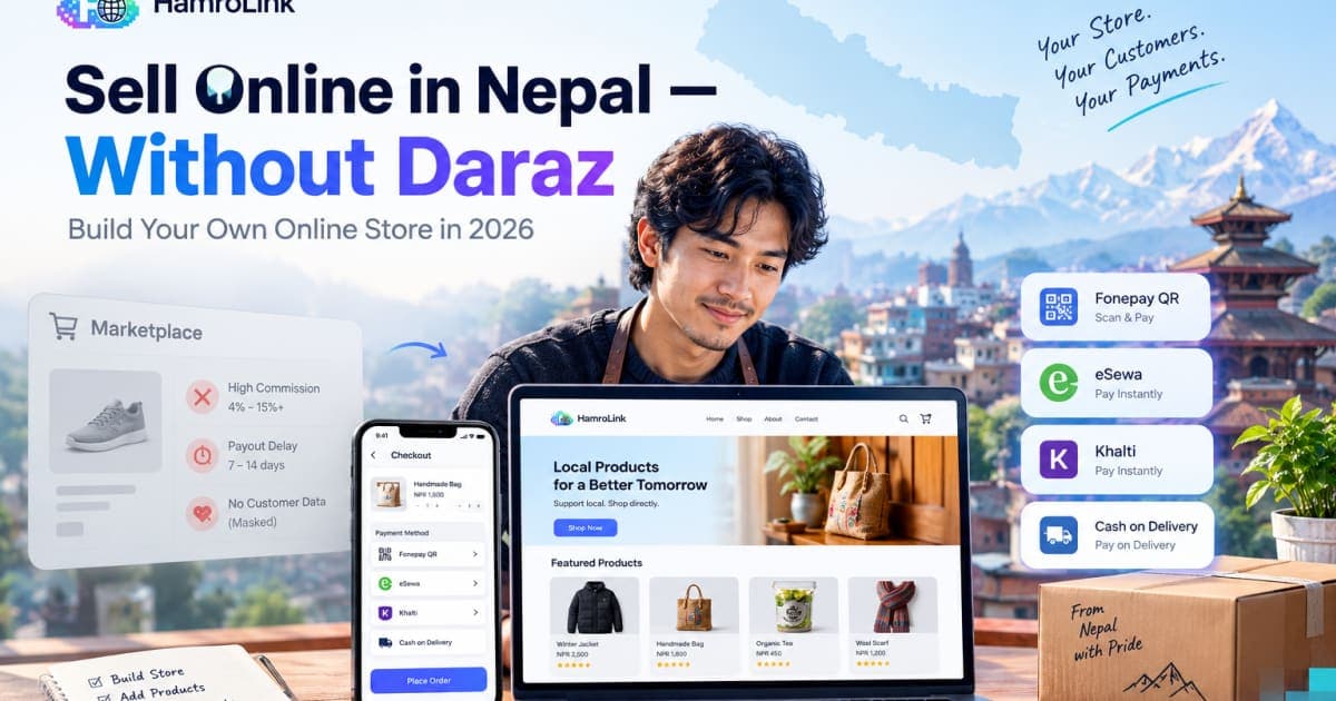 selling products online in Nepal without Daraz